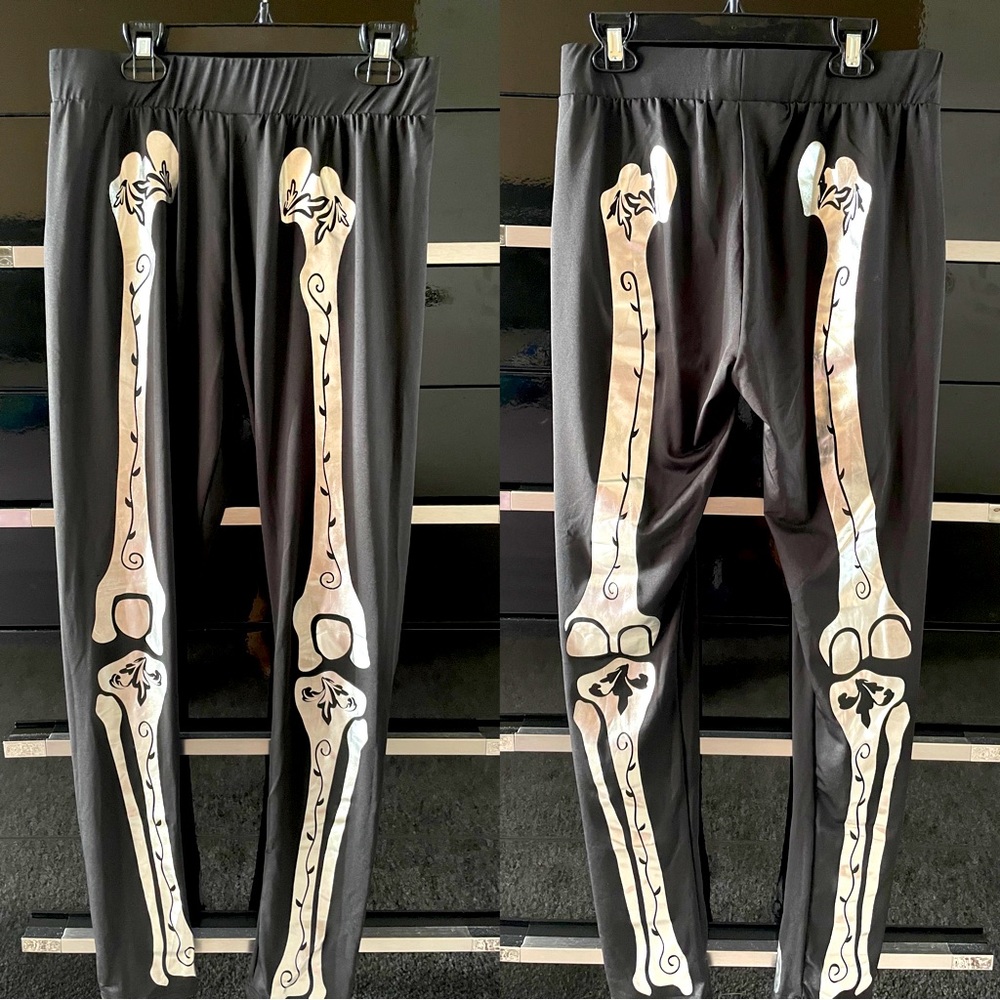 Halloween skeleton pants